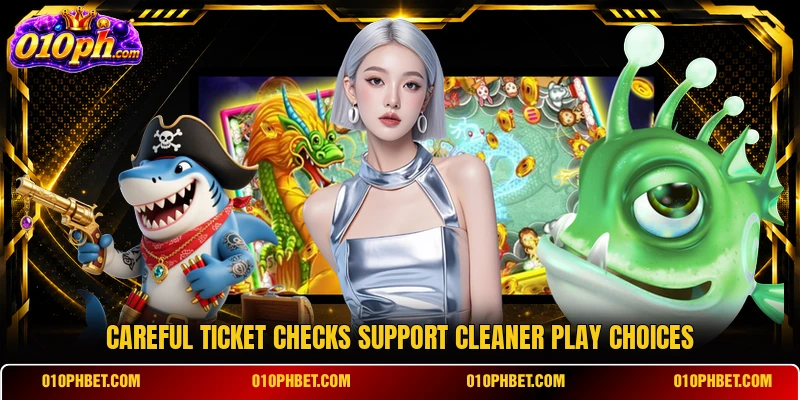 Careful ticket checks support cleaner play choices