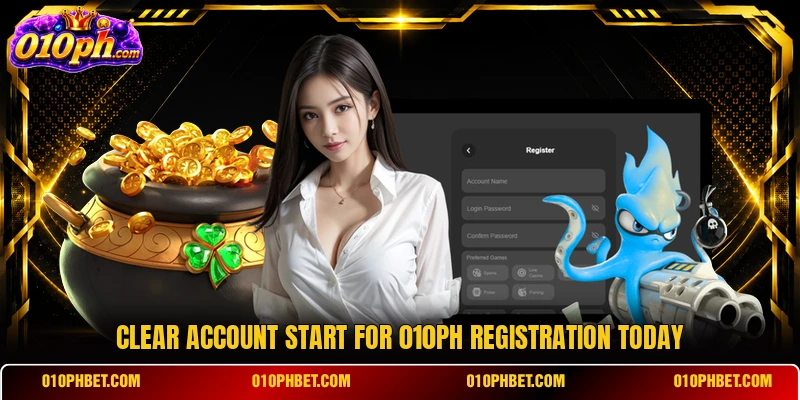 Clear account start for 010PH registration today
