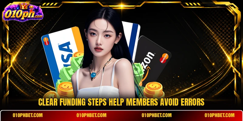 Clear funding steps help members avoid errors