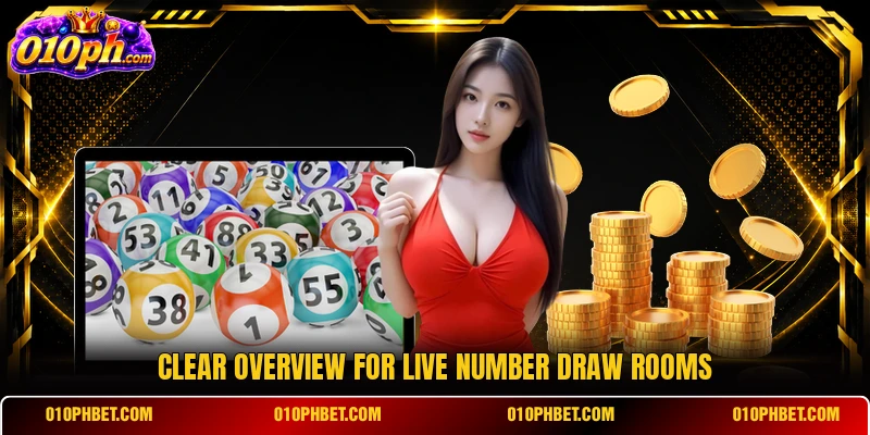 Clear overview for Live Number Draw rooms