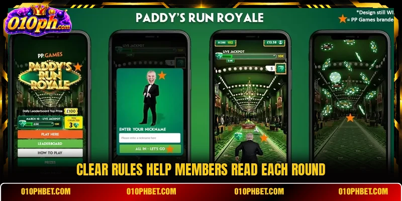 Clear rules help members read each round