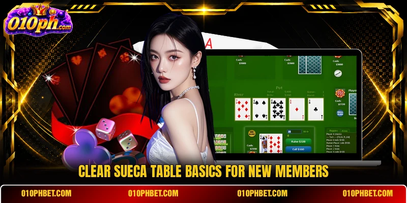 Clear Sueca table basics for new members