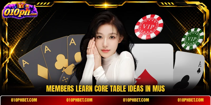 Members learn core table ideas in Mus