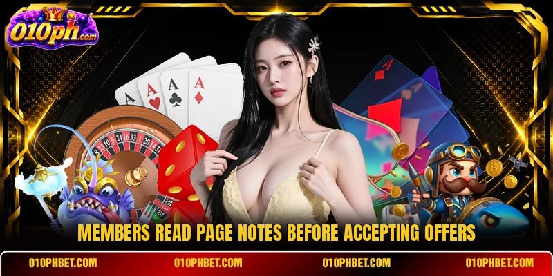 Members read page notes before accepting offers Members read page notes before accepting offers