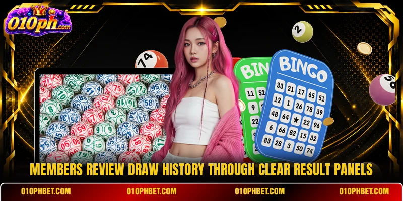 Members review draw history through clear result panels
