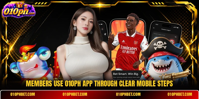 Members use 010PH app through clear mobile steps