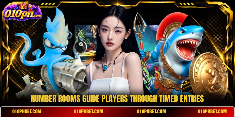 Number rooms guide players through timed entries
