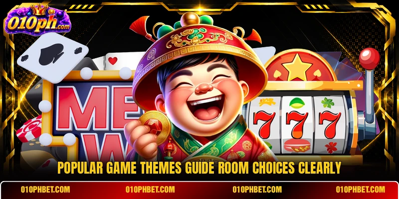 Popular game themes guide room choices clearly