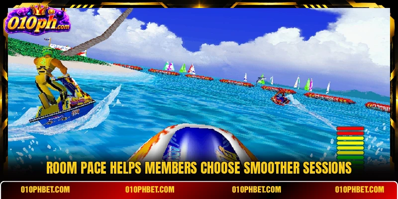 Room pace helps members choose smoother sessions