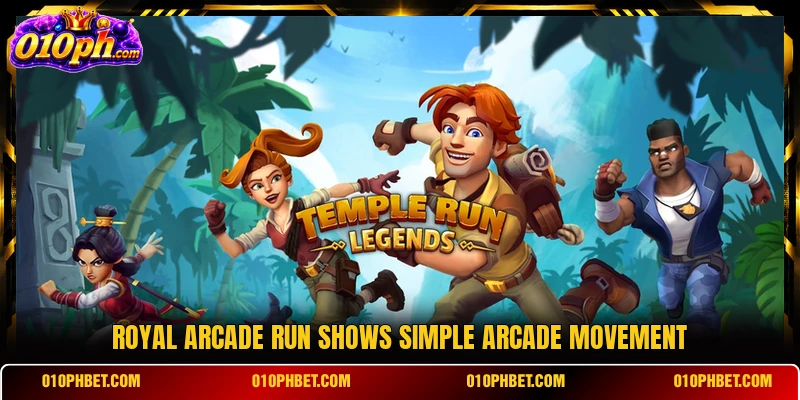 Royal Arcade Run shows simple arcade movement