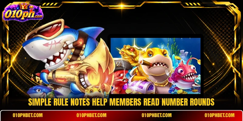 Simple rule notes help members read number rounds Simple rule notes help members read number rounds