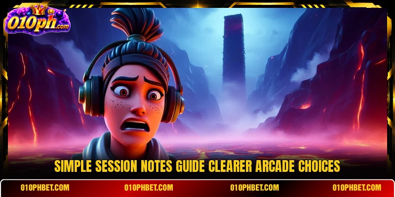 Simple session notes guide clearer arcade choices