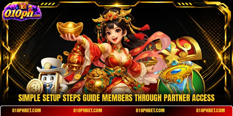 Simple setup steps guide members through partner access