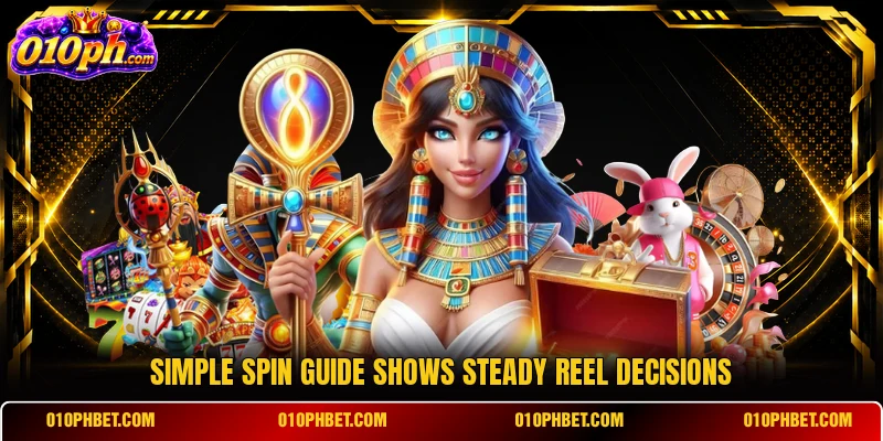 Simple spin guide shows steady reel decisions