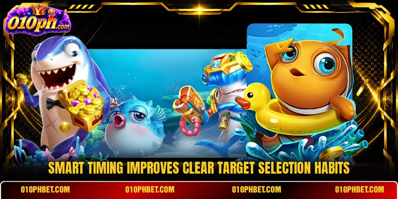 Smart timing improves clear target selection habits